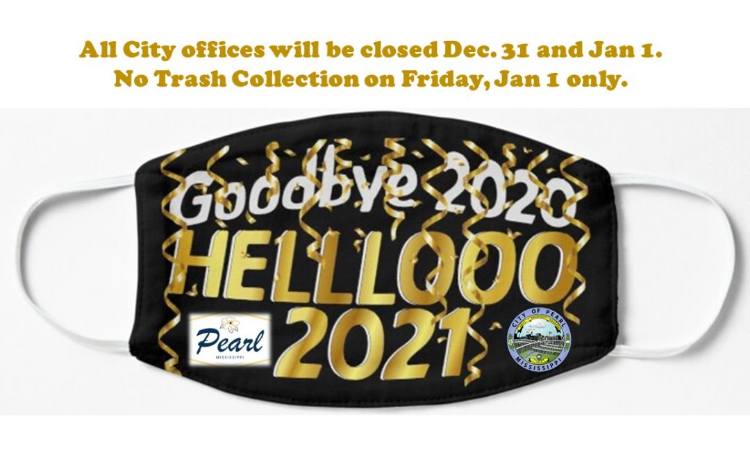 City Offices Closed Dec. 31 and Jan. 1.