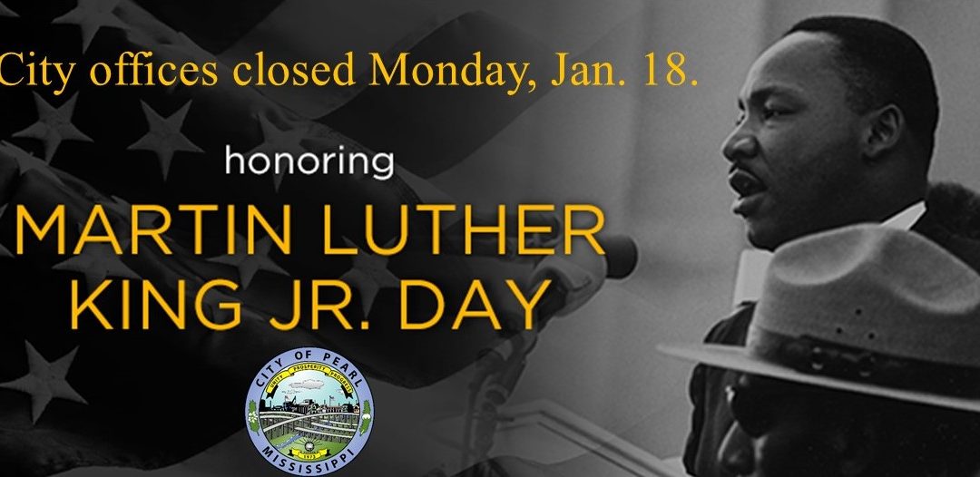 City Offices Closed Monday, January 18.