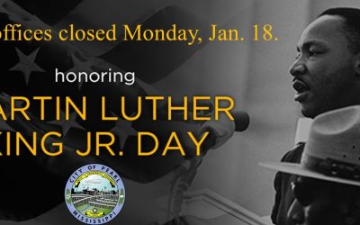 City Offices Closed Monday, January 18.