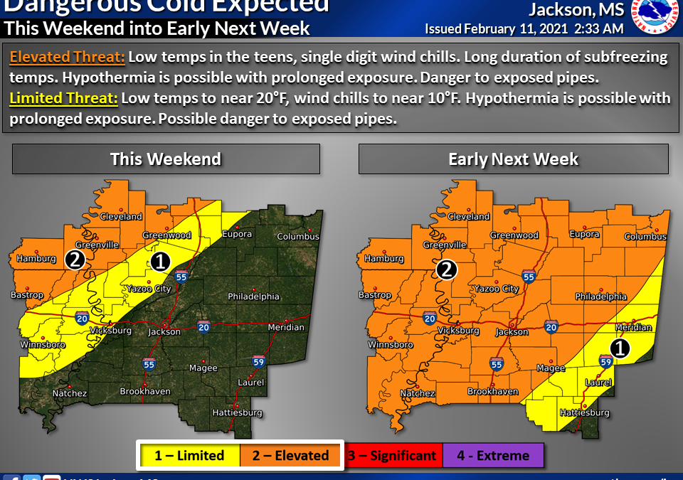 Pearl Wx Alert: Arctic blast coming.