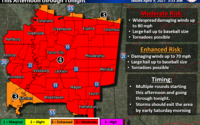 Pearl Wx Alert, Friday April 9.