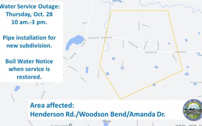 Henderson Rd. Water Update for Thursday Oct. 28.