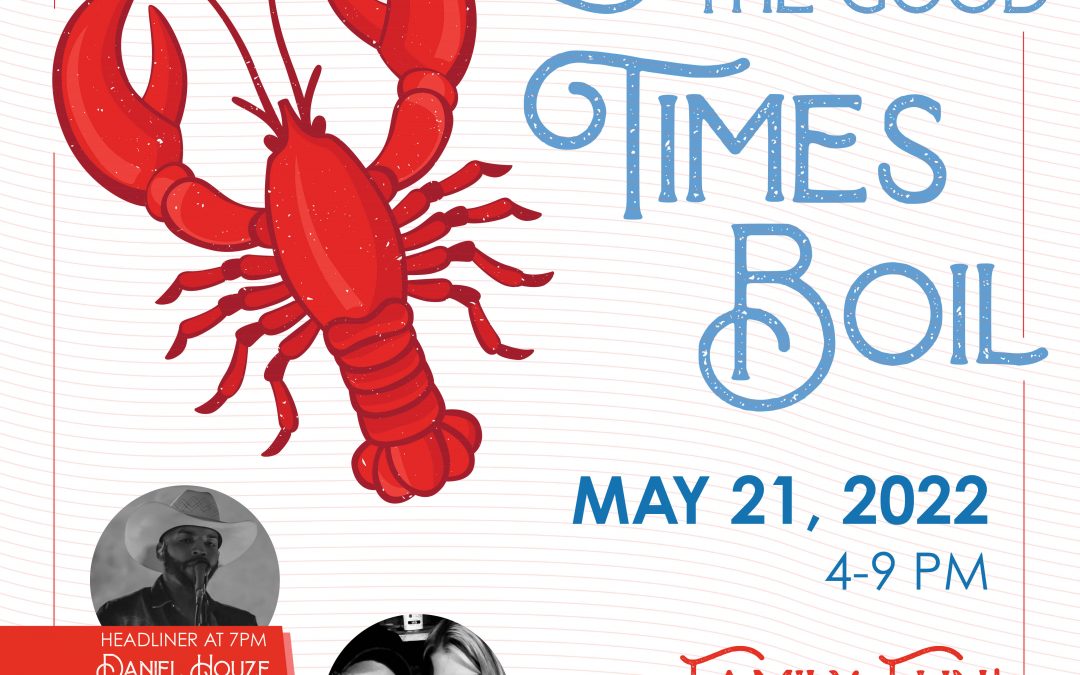 City Crawfish Boil Saturday Night, May 21!