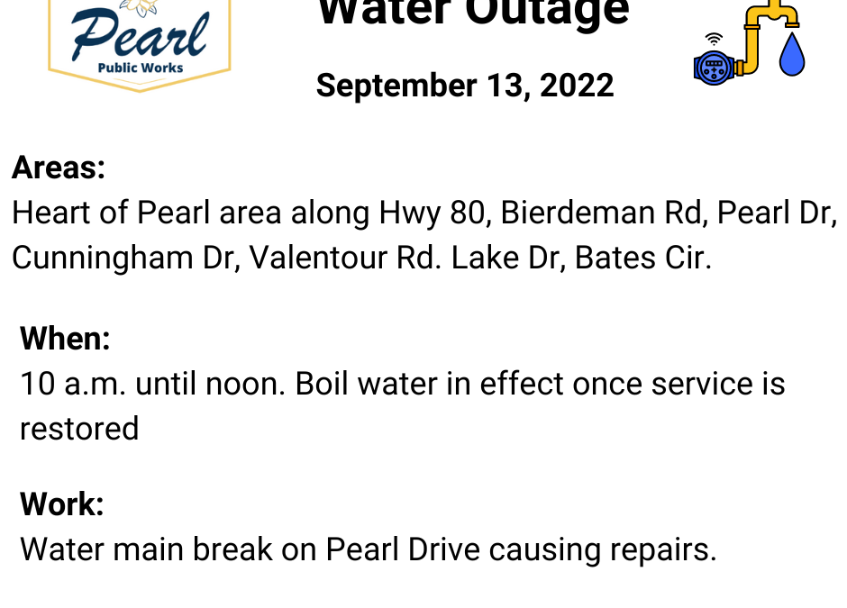 Water Outage Alert 9.13.22